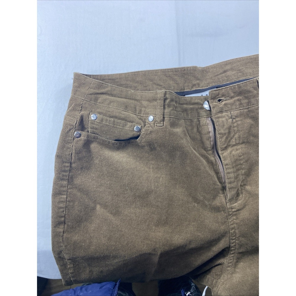 Back In The Saddle Pants Size 16 Brown Corduroy Embroidered Roses Flared Curvy - Picture 7 of 12